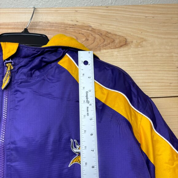 Minnesota Vikings Jacket Large Purple Full Zip Puffer Coat NFL Football Outdoors - Picture 8 of 15